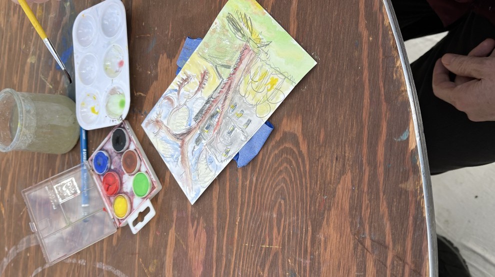 Painting Outside for Young Artists 