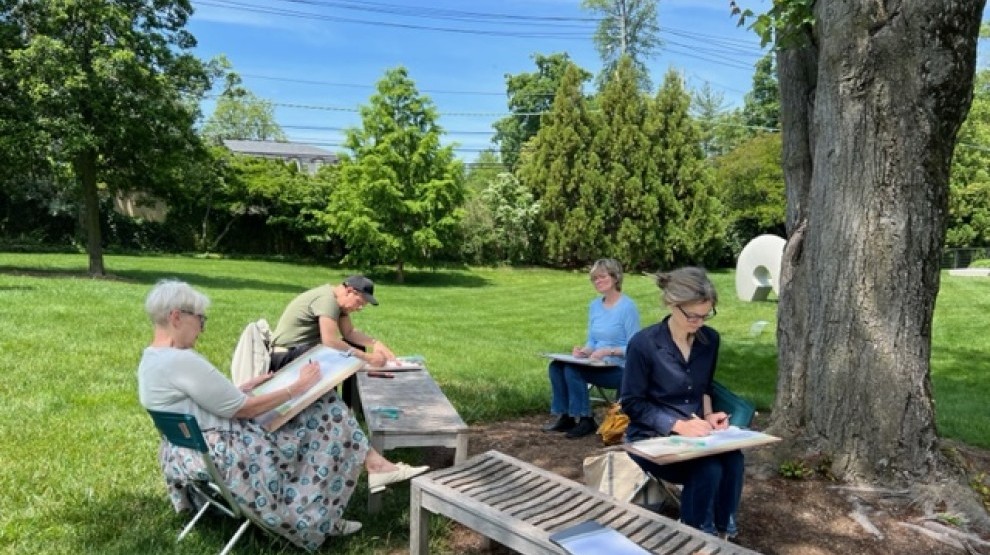 Spring Art Workshops in the Sculpture Garden